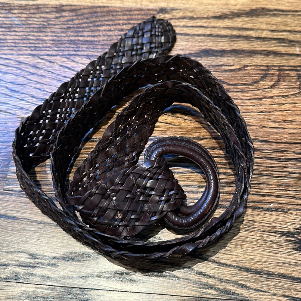 Brown woven J Crew Belt.